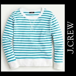 J. Crew Striped Boyfriend Sweatshirt